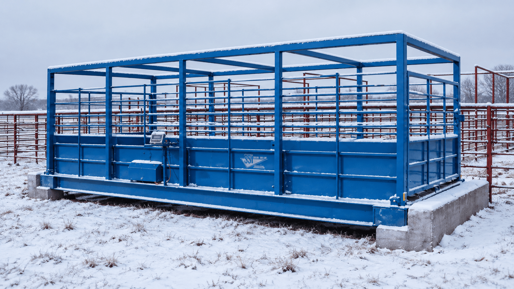 Winterize Your Livestock Scale Before Cold Weather Hits – Snowy Blue Livestock Scale Pen